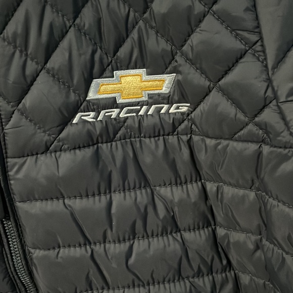 Ladies Chevrolet Racing Stormtech Puffer Winter Coat Grey Size M - Picture 2 of 6